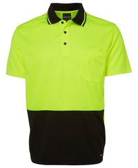 JB's Wear Hi Vis Non Cuff Traditional Polo