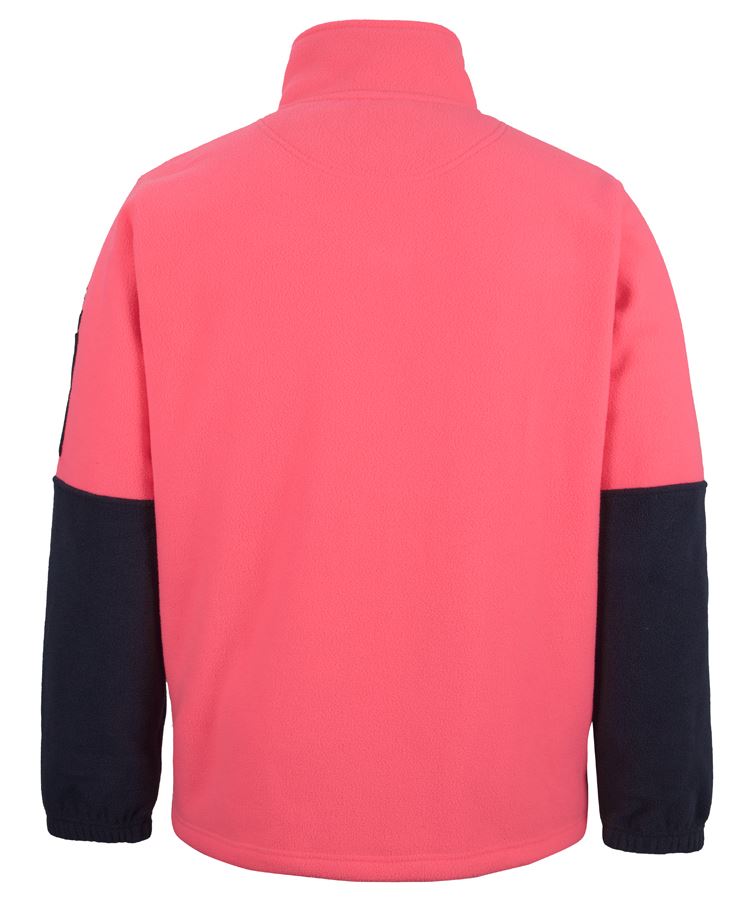 JB's Wear Hi Vis 1/2 Zip Polar Jumper Pink/Navy