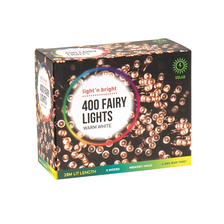 Solar Fairy Lights 400 LED
