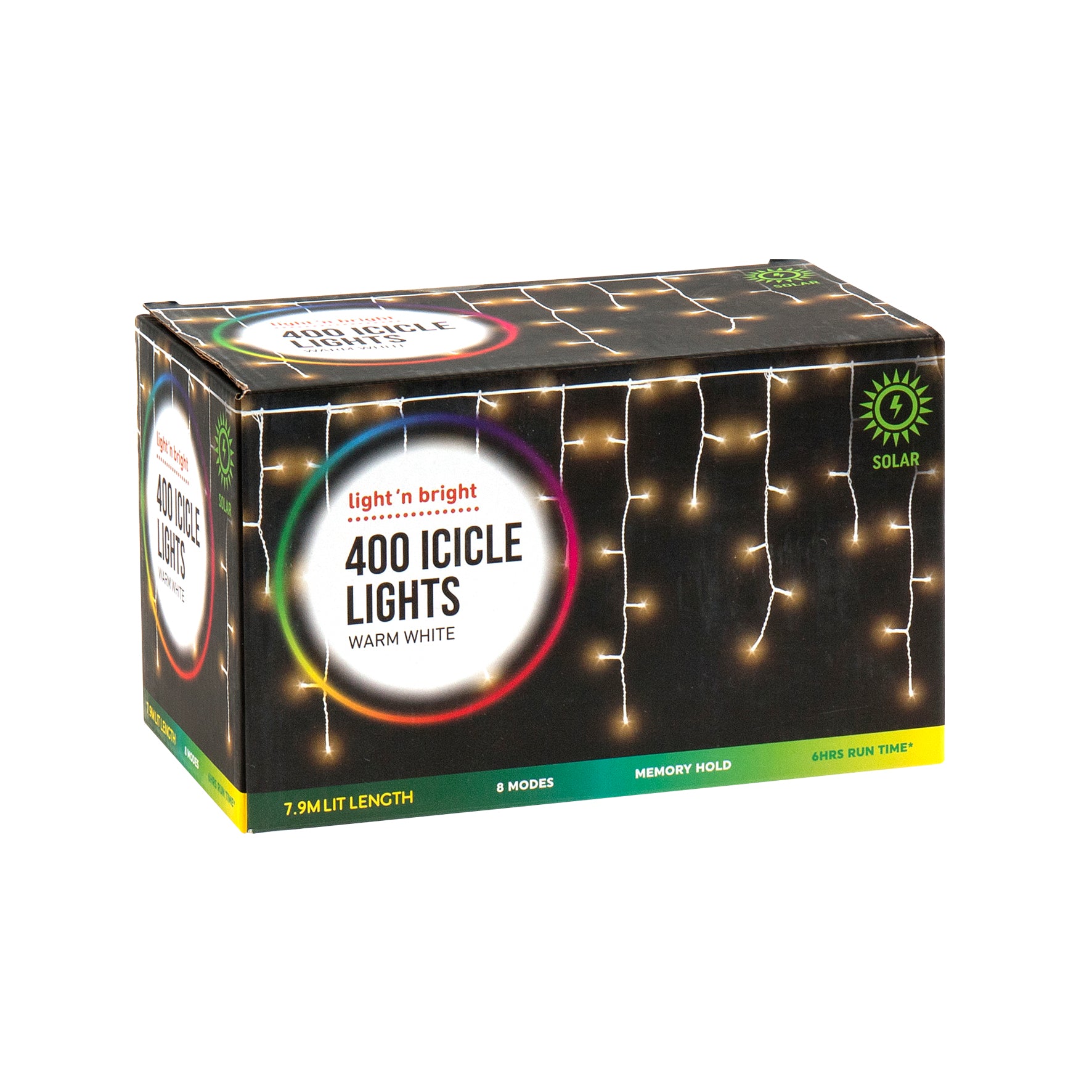 Solar 400 LED Lights Icicle