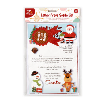 Letters To Santa Xmas w Envelope 25cm