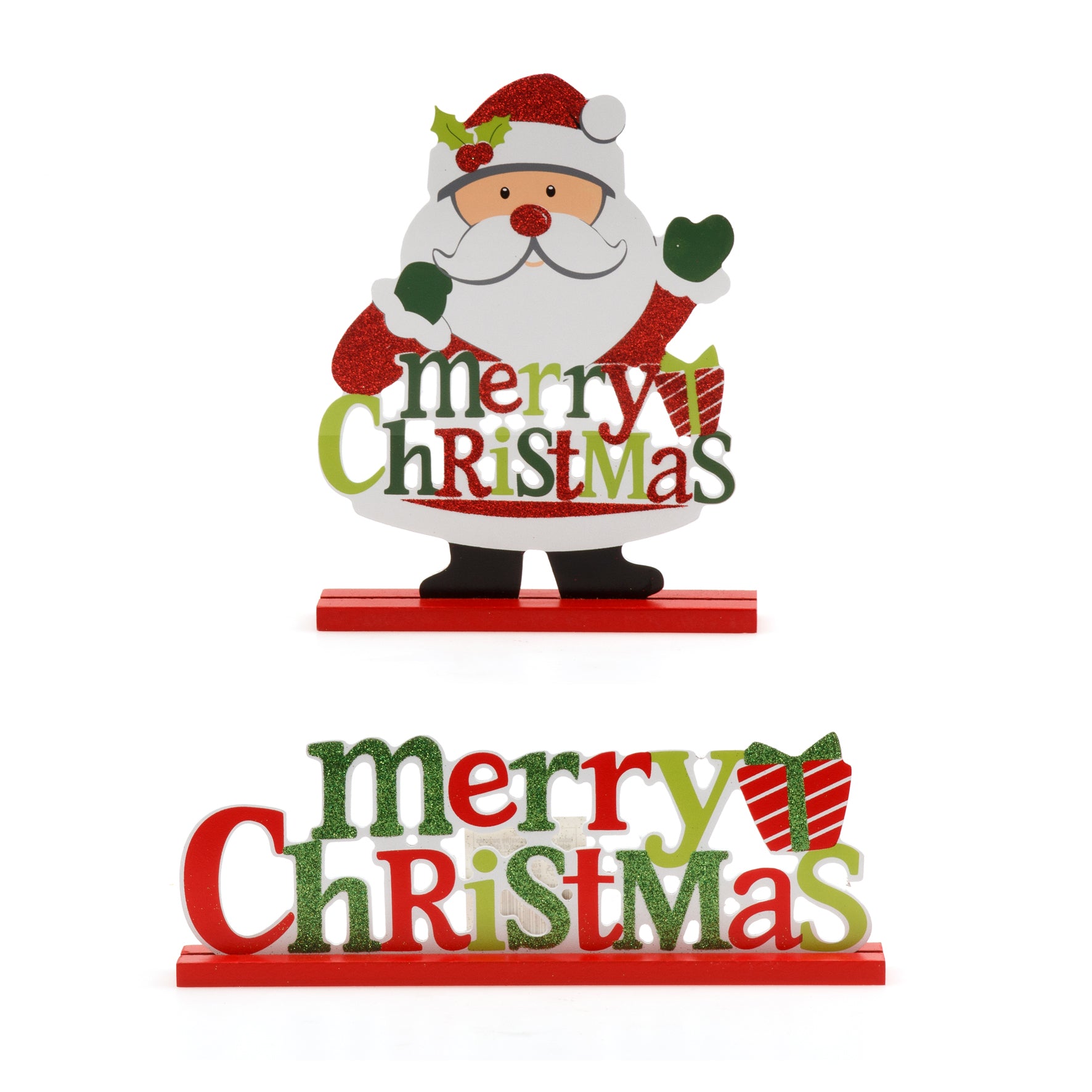Decoration Sign Standing Xmas Asst