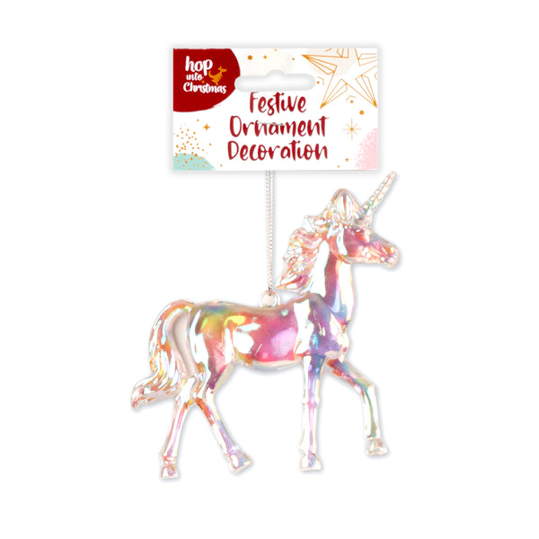 Decoration Xmas Ornaments Unicorn 17x10x3cm