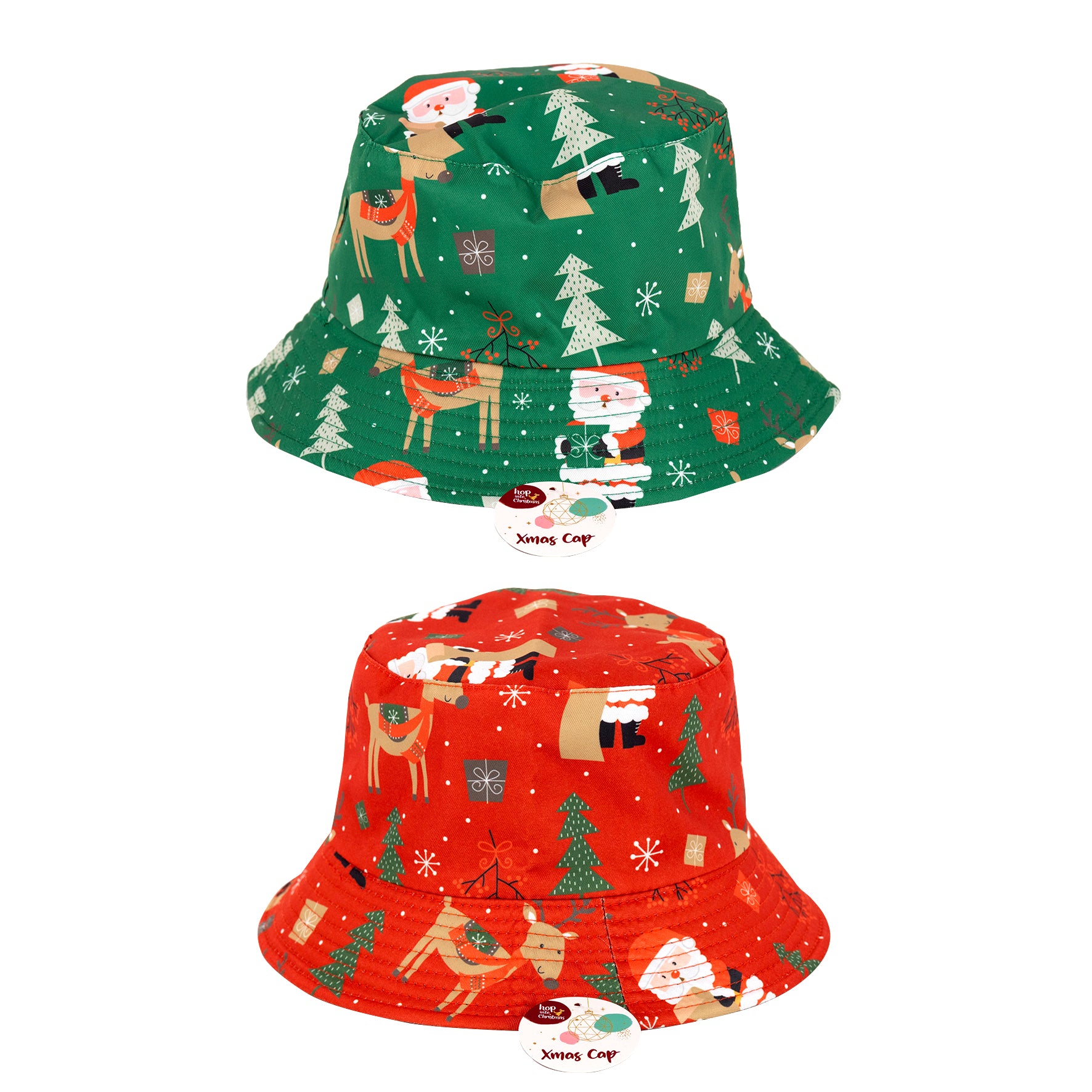 Xmas Bucket Hat Asst