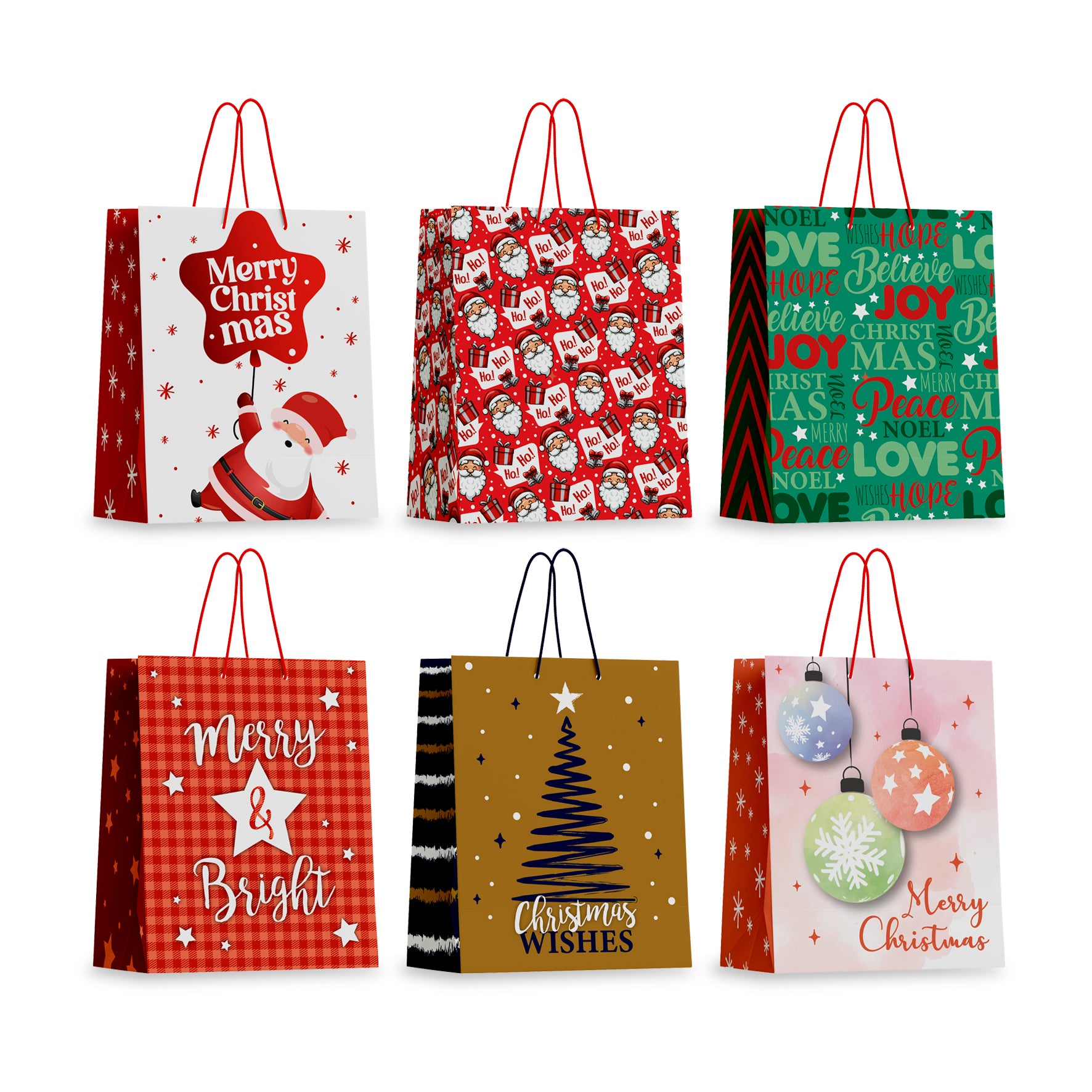 Gift Bag Xmas Basic Asst