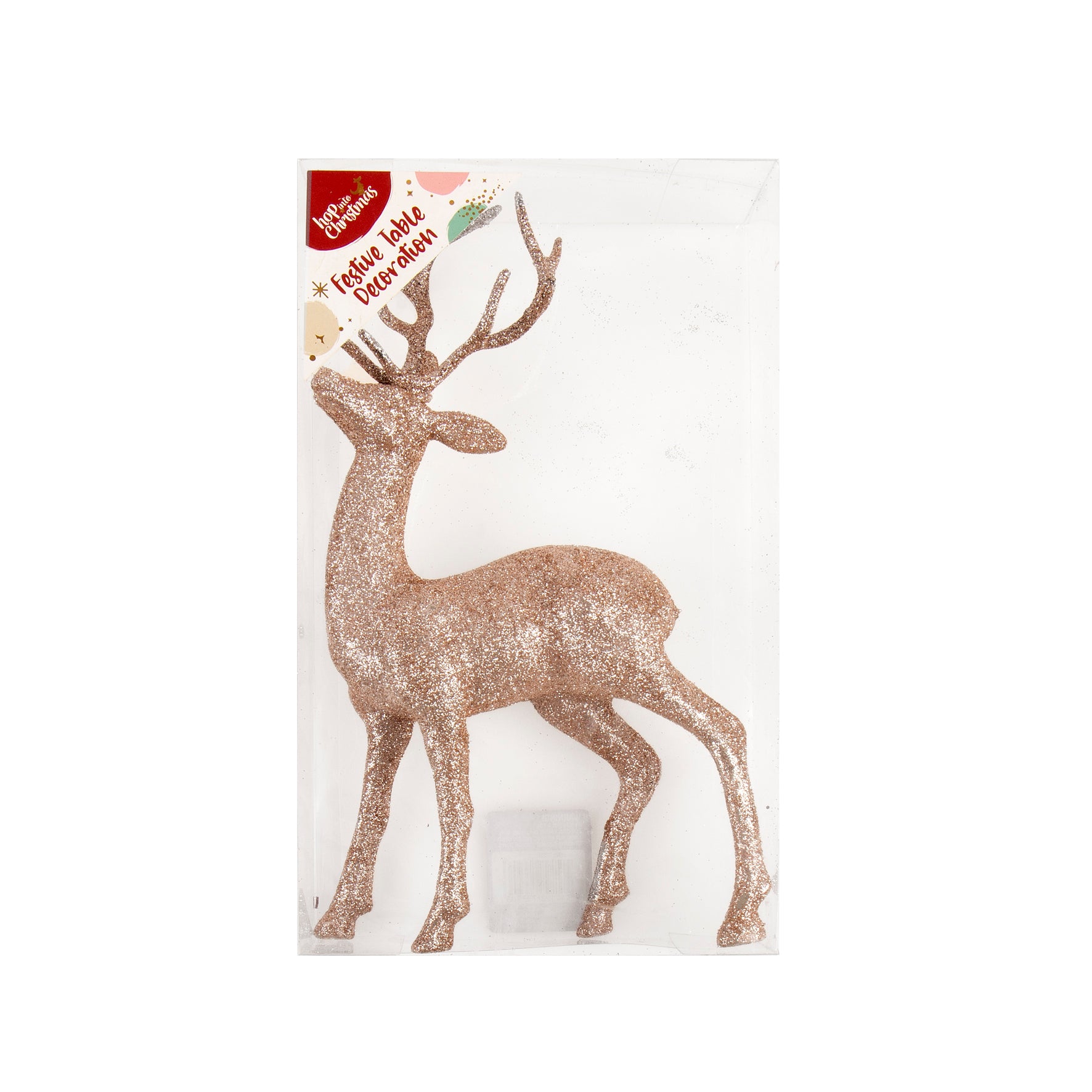 Decoration Xmas Table Tinsel Reindeer