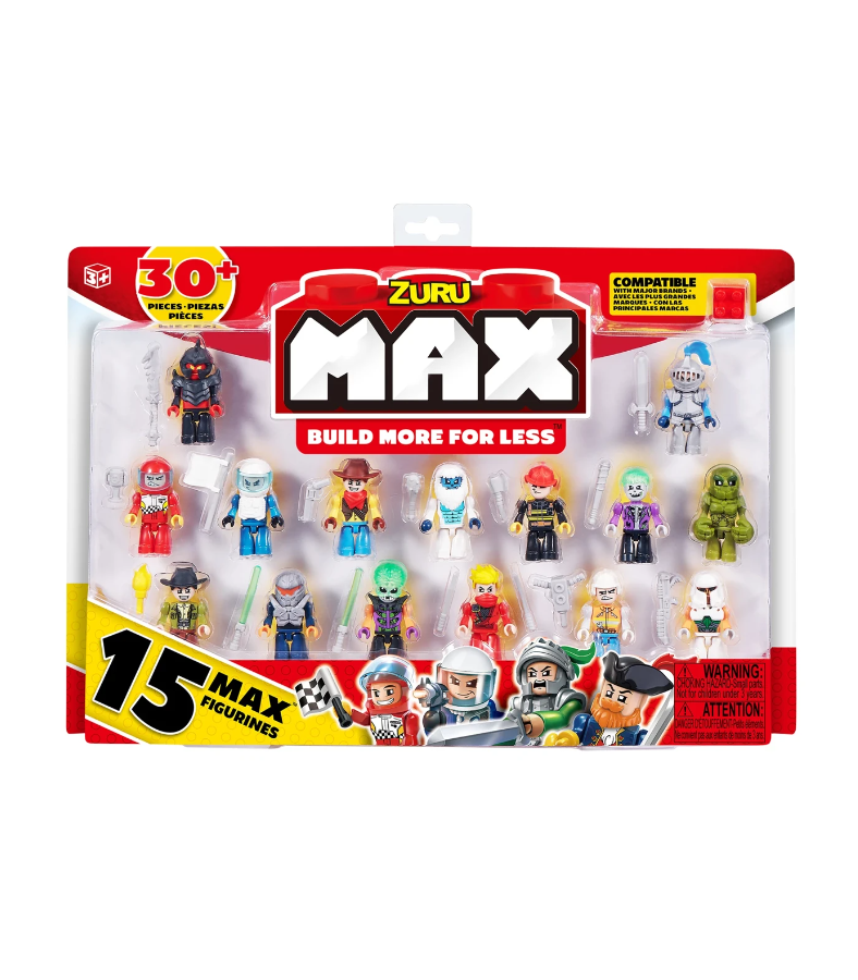 ZURU MAX Build Construction 15 Figurine Pack