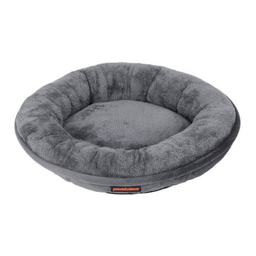 Lux Round Pet Bed Grey