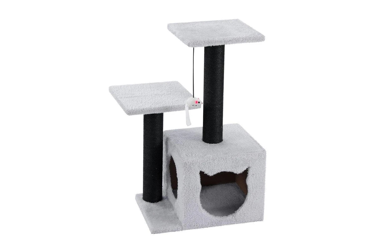 Catsby Double Platform Hideaway Tower 38X28X63cm