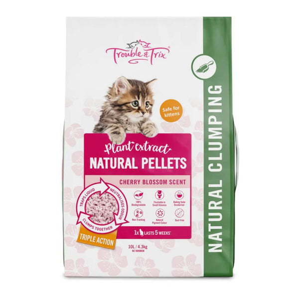 Trouble & Trix Cat Litter Cherry Blossom 10L