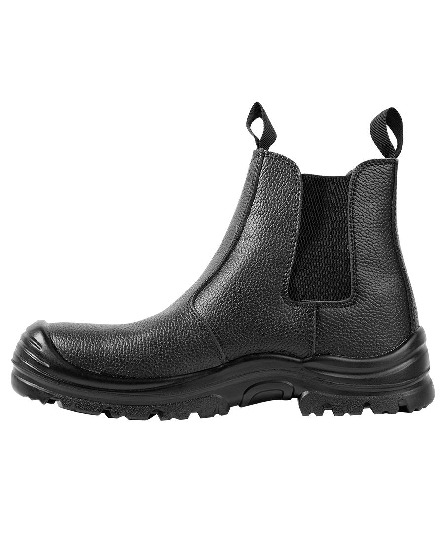 JB's Wear Rock Face Elastic Sided Safety Boot - Black