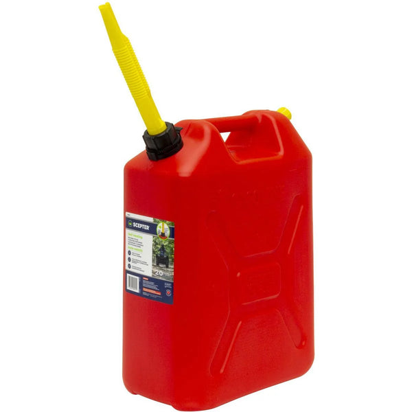 SCEPTER Jerry Can Plastic Fuel 20L Upright