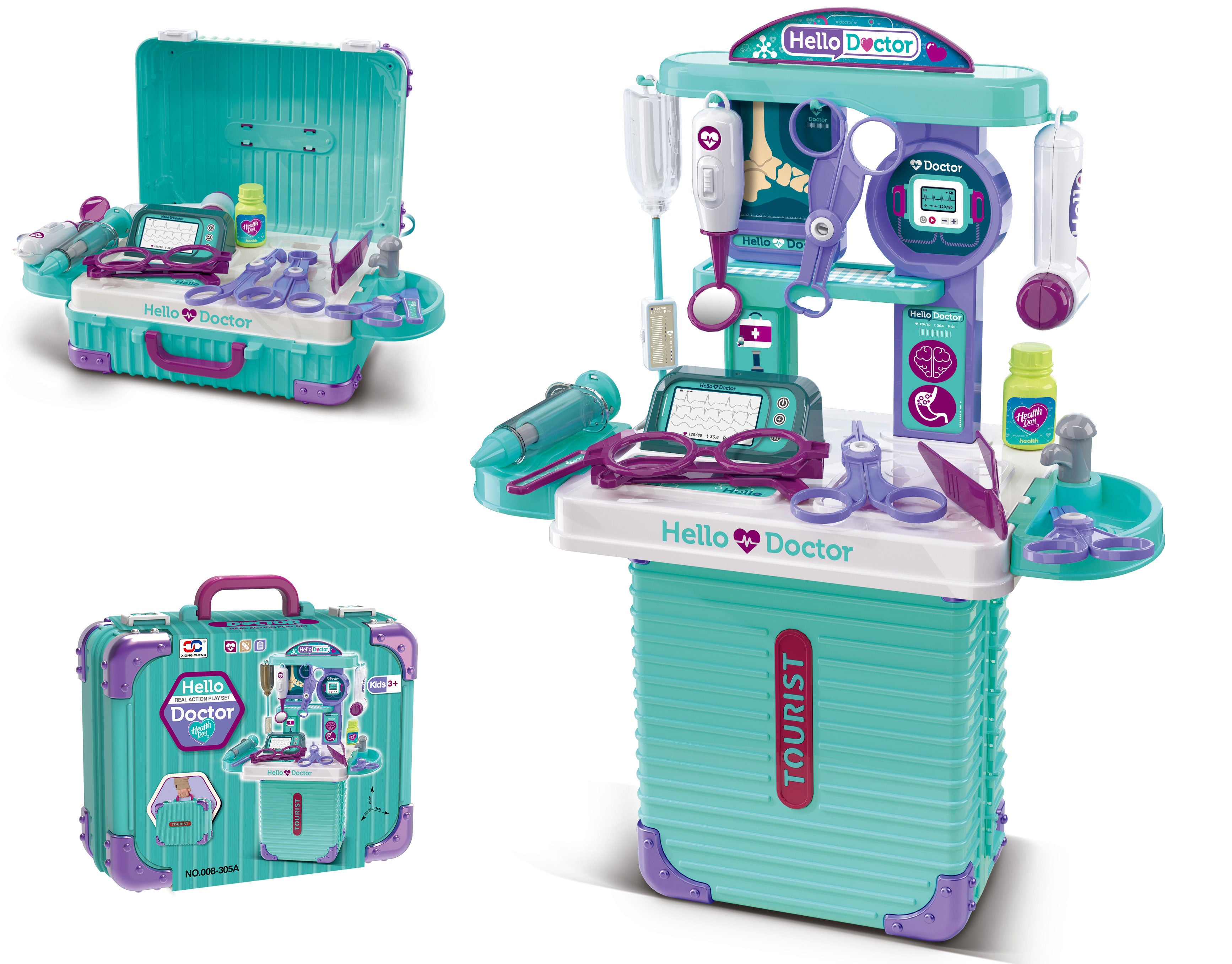 Doctor Set 3 in 1 Carry Case with Accessories