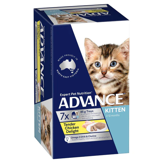 ADVANCE Kitten Tender Chicken Delight Trays 7 x 85g