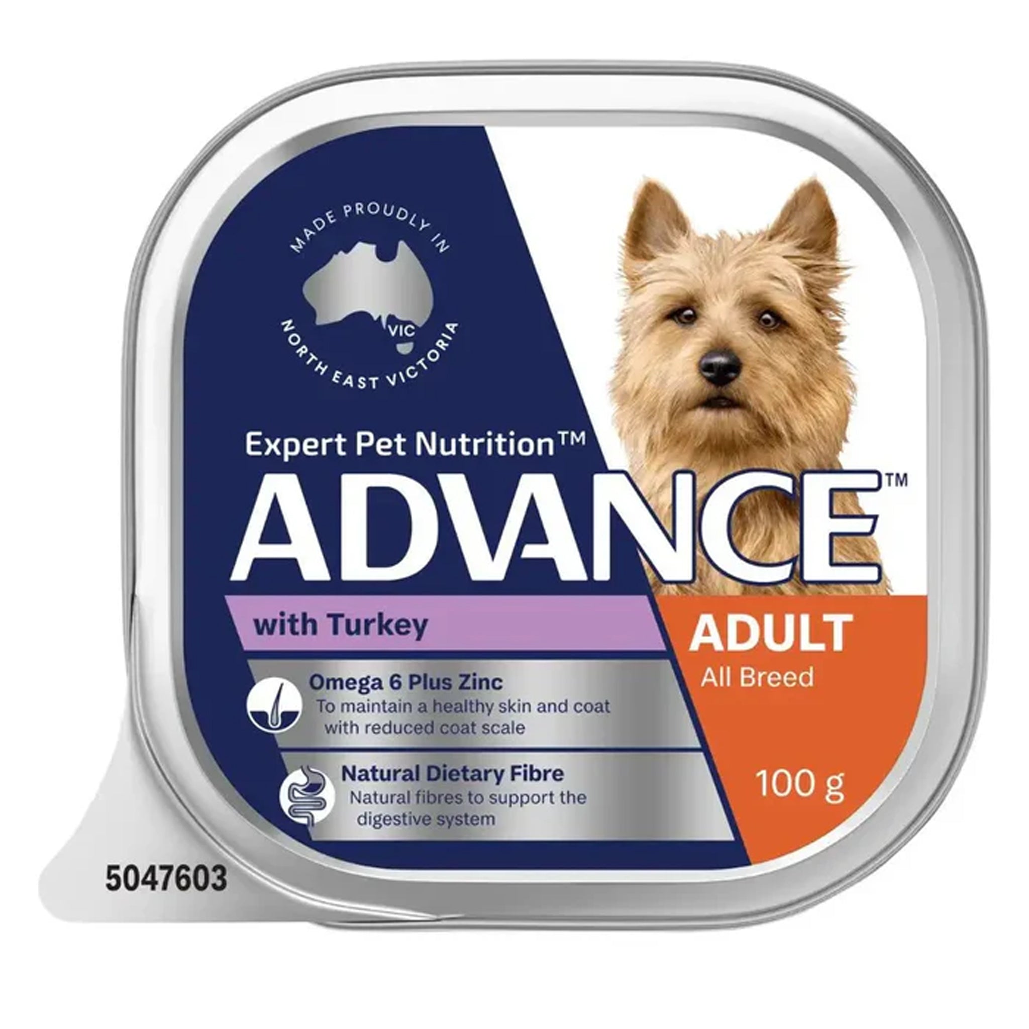 Advance Adult All Breed Turkey Trays 12 x 100g