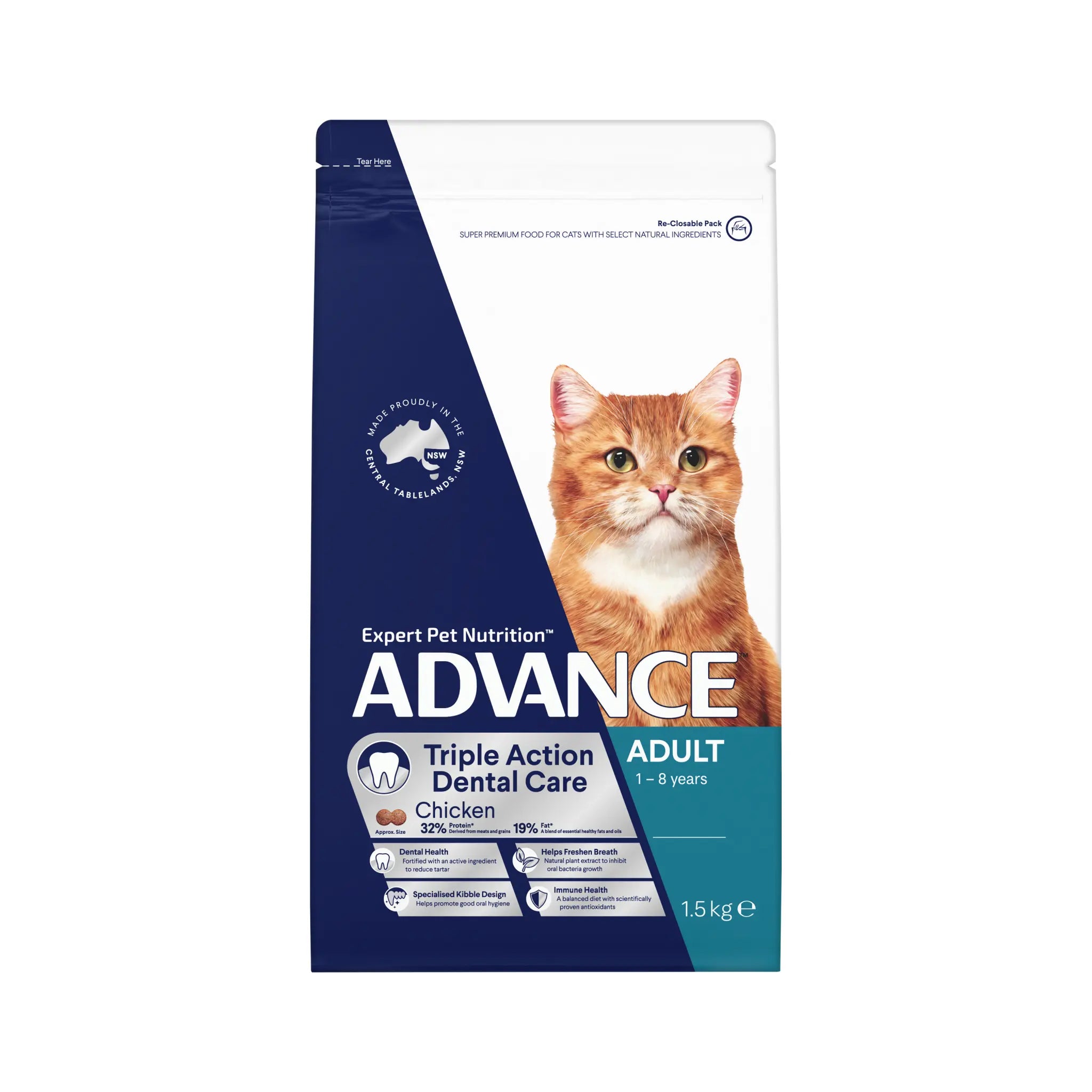 Advance Cat Adult Triple Action Dental Chicken