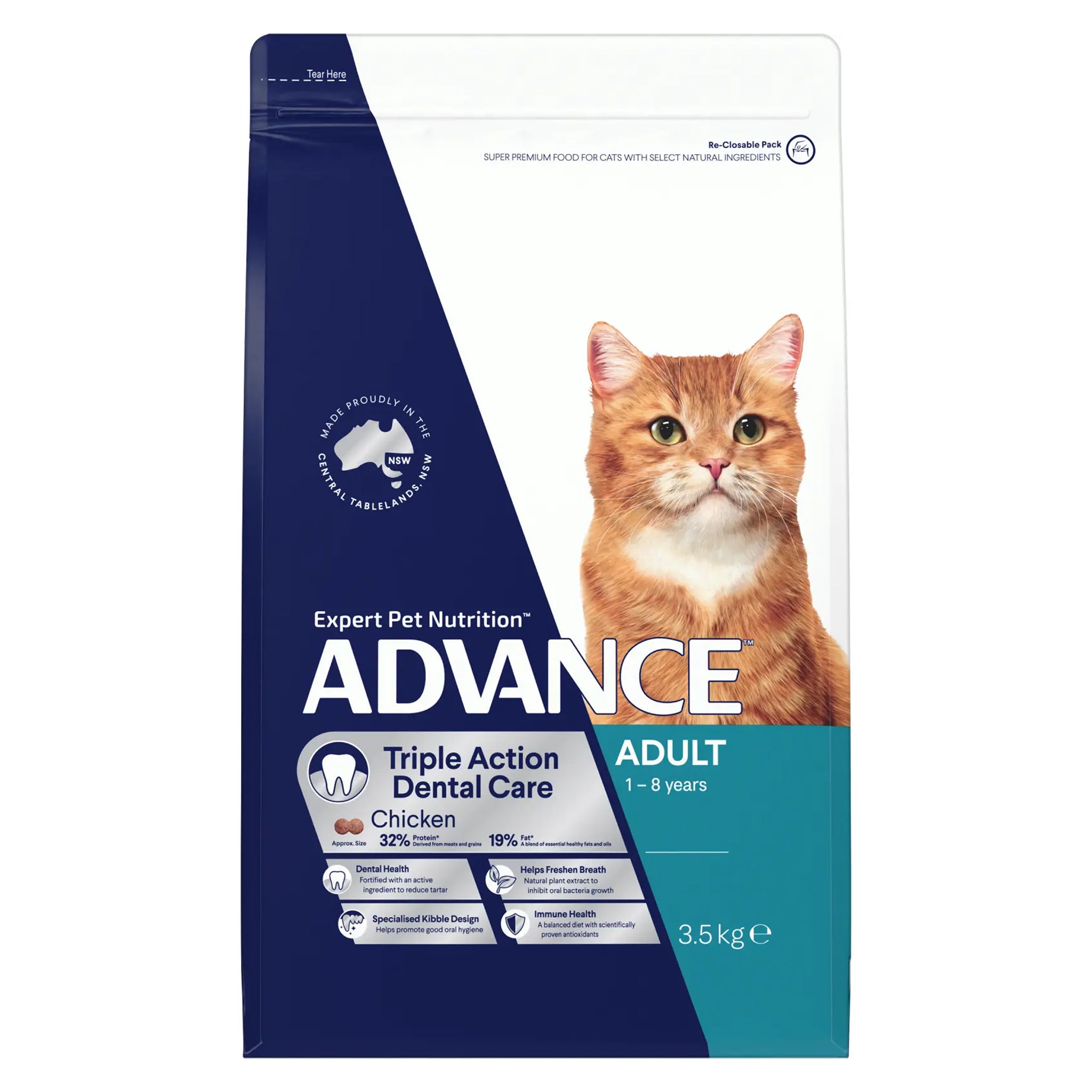 Advance Cat Adult Triple Action Dental Chicken
