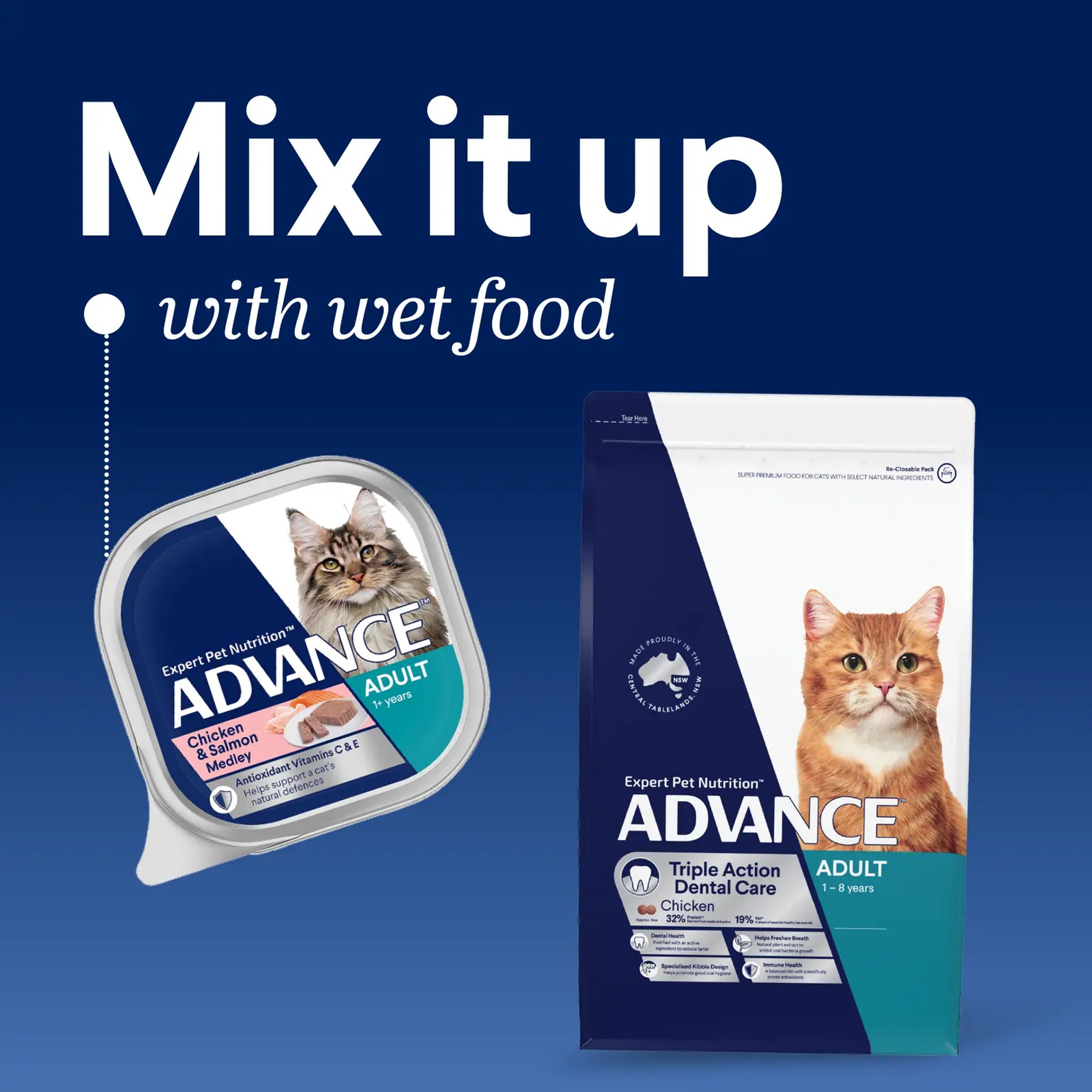 Advance Cat Adult Triple Action Dental Chicken