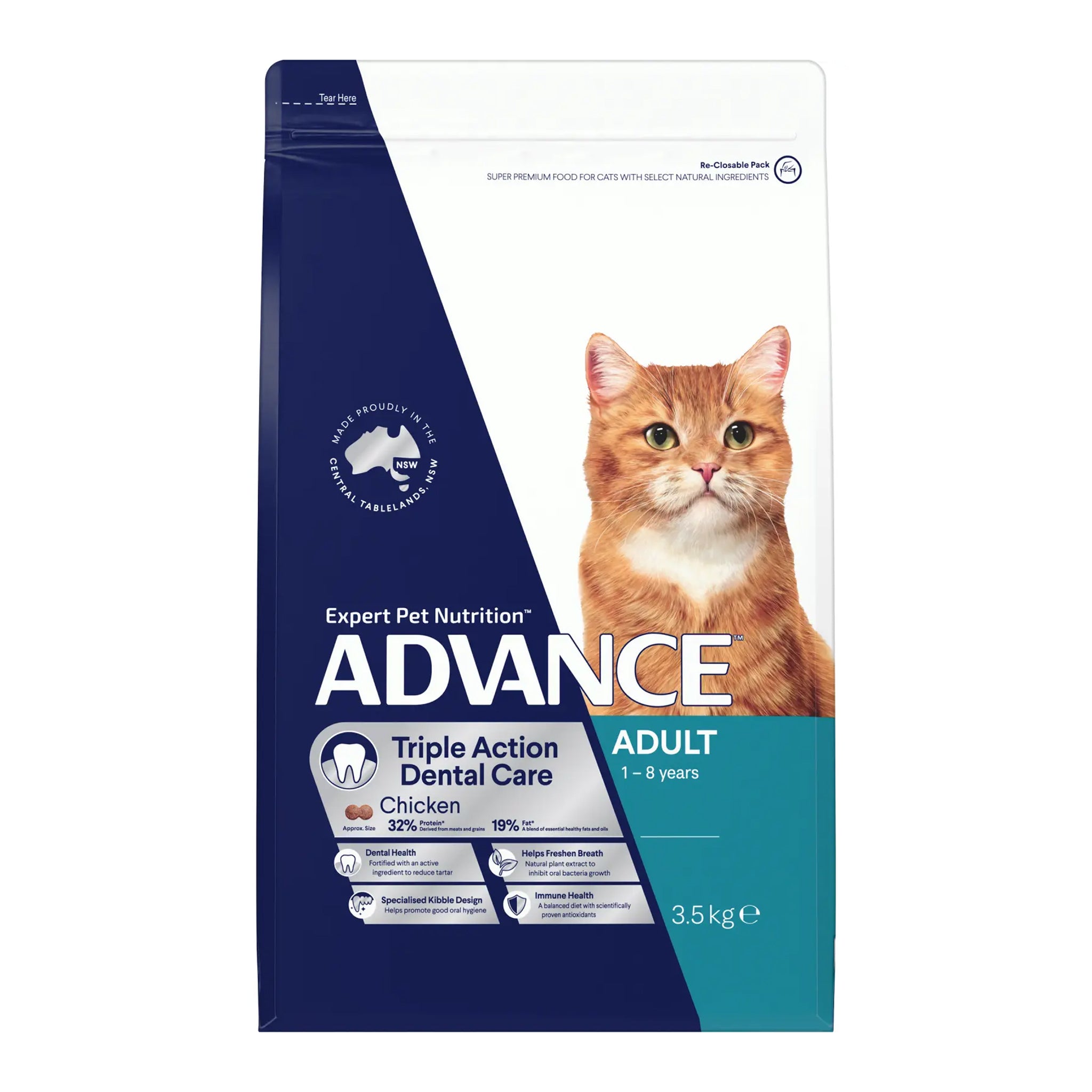 Advance Cat Adult Triple Action Dental Chicken