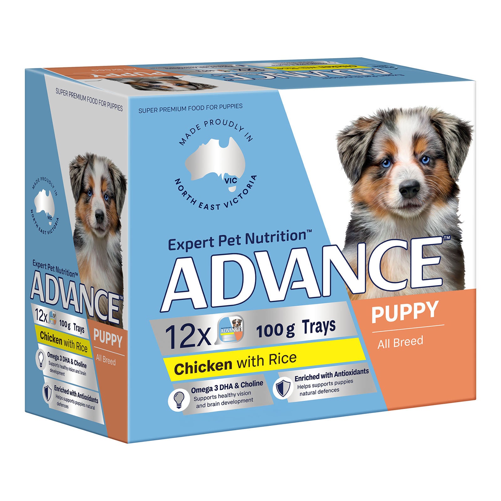 Advance Puppy All Breed Chicken with Rice Wet Dog Food 12 x 100g