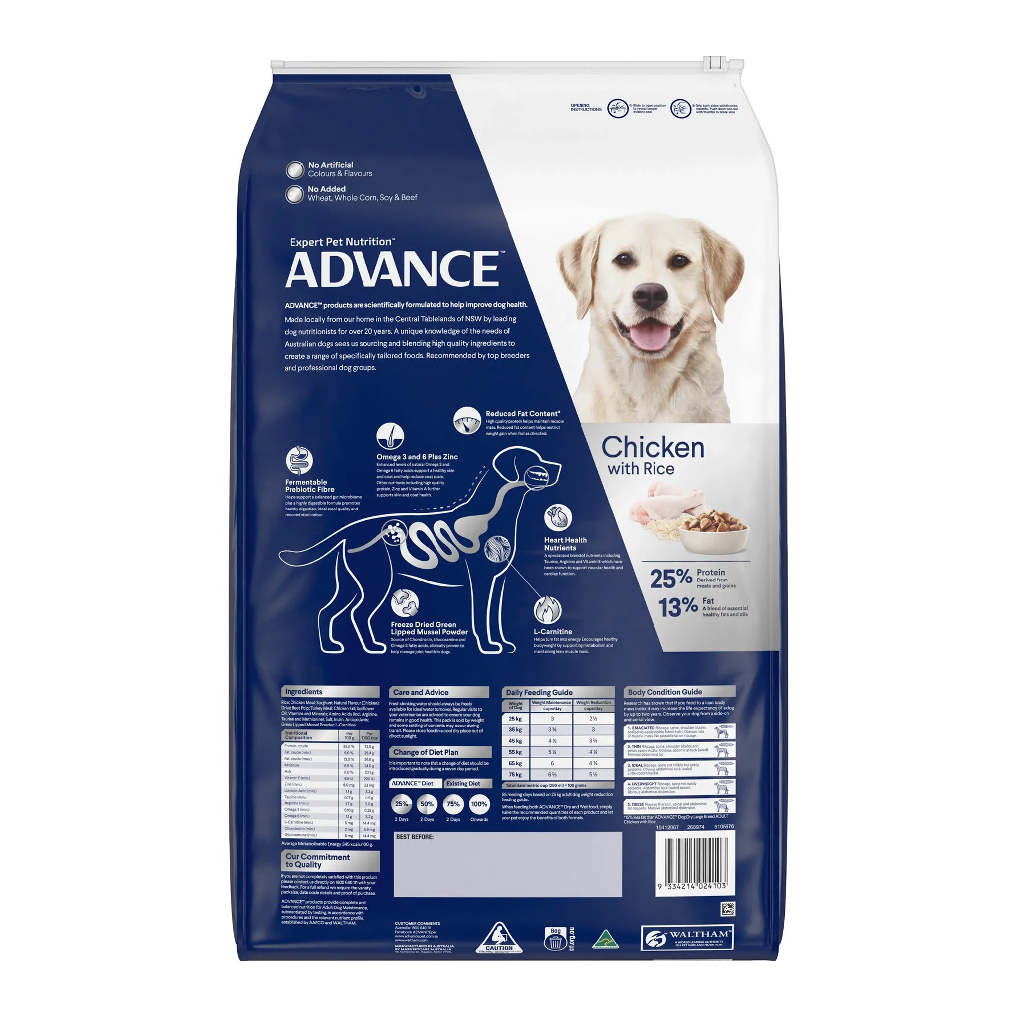 Advance Healthy Weight Adult Large Breed Chicken with Rice