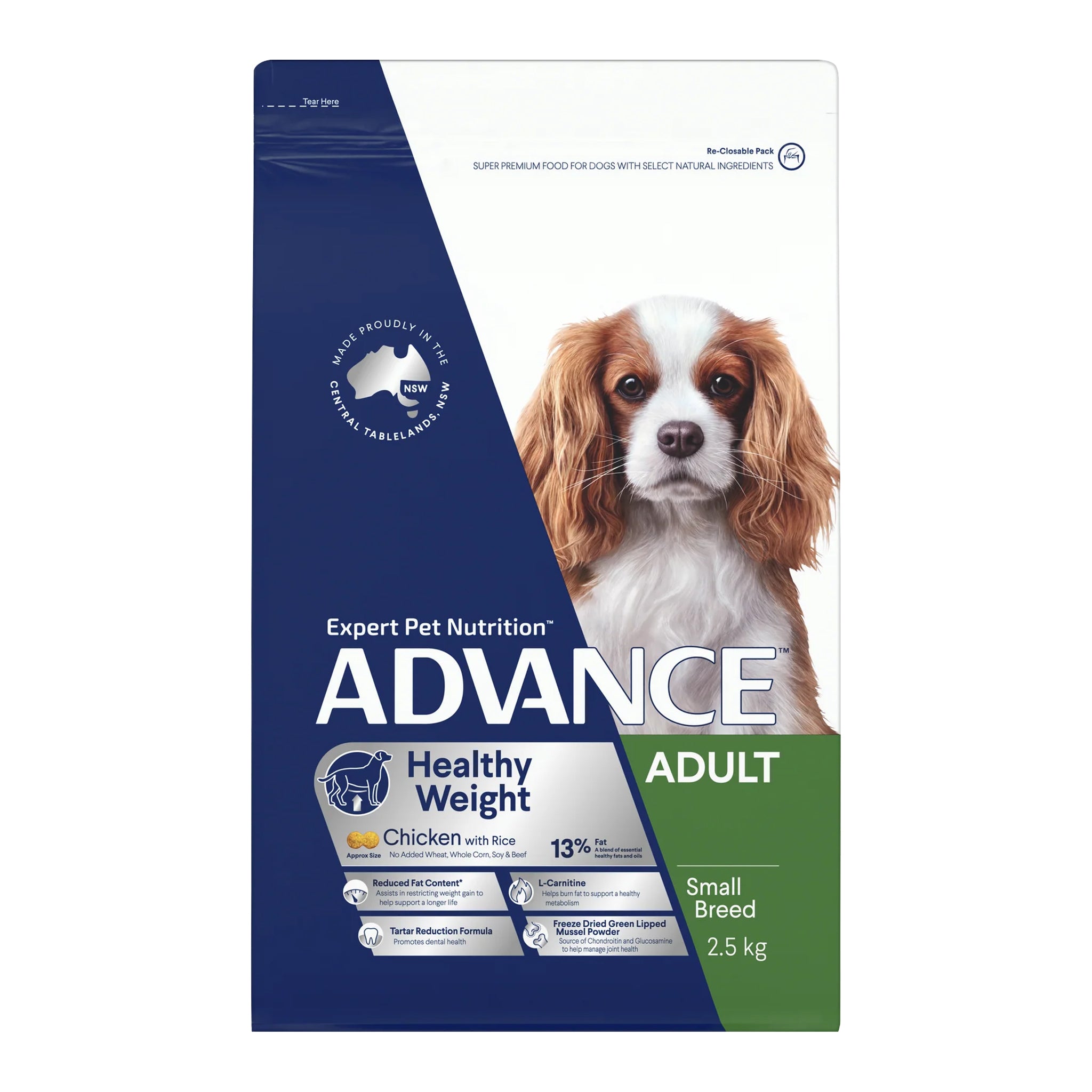 Advance Healthy Weight Adult Small Breed Chicken with Rice