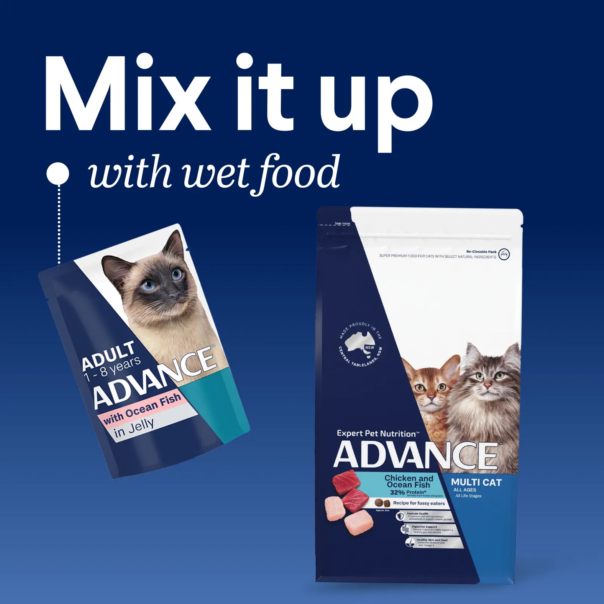 Advance Multi-Cat Adult Chicken & Ocean Fish