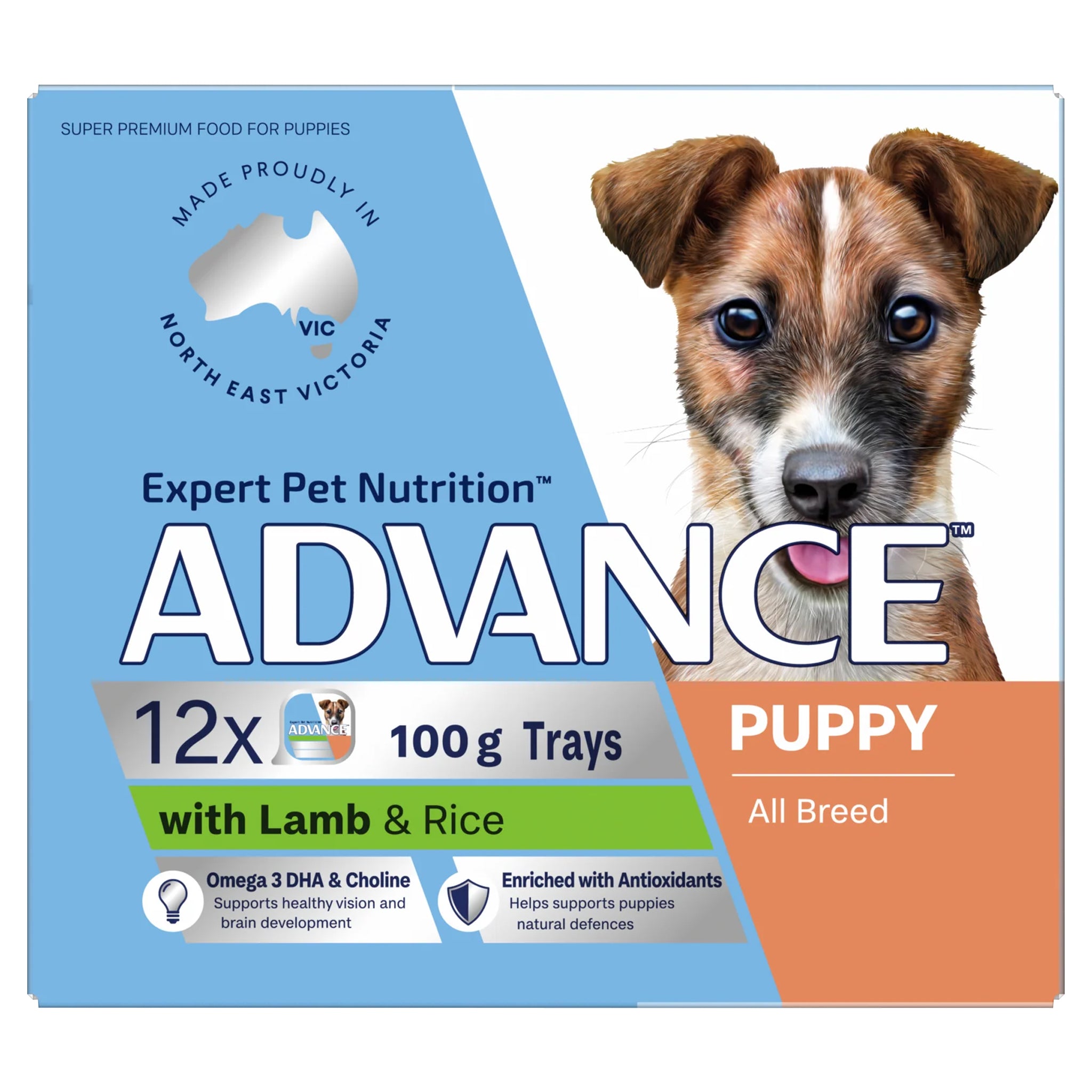 Advance Puppy Lamb and Rice Trays 12 x 100g