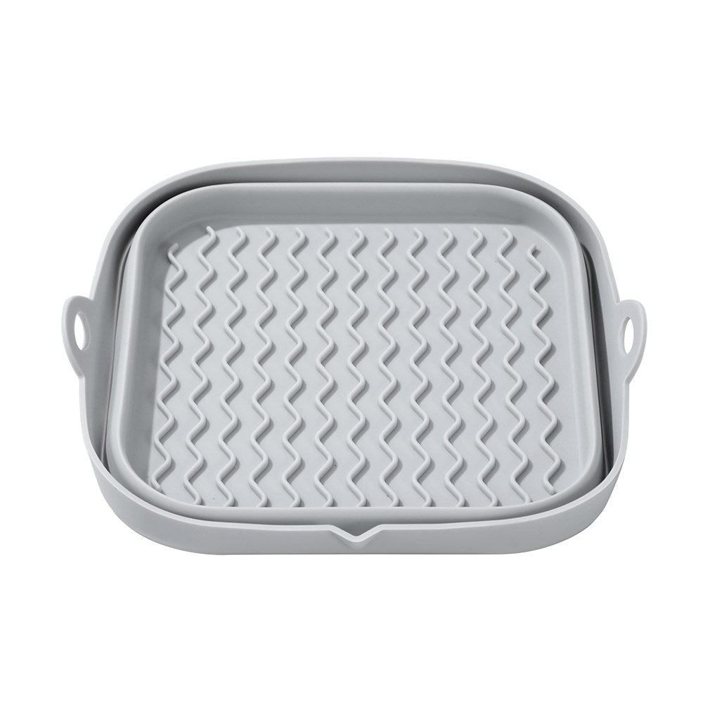 Air Fryer Silicone Collapsible Tray - Square 21cm (Assorted)