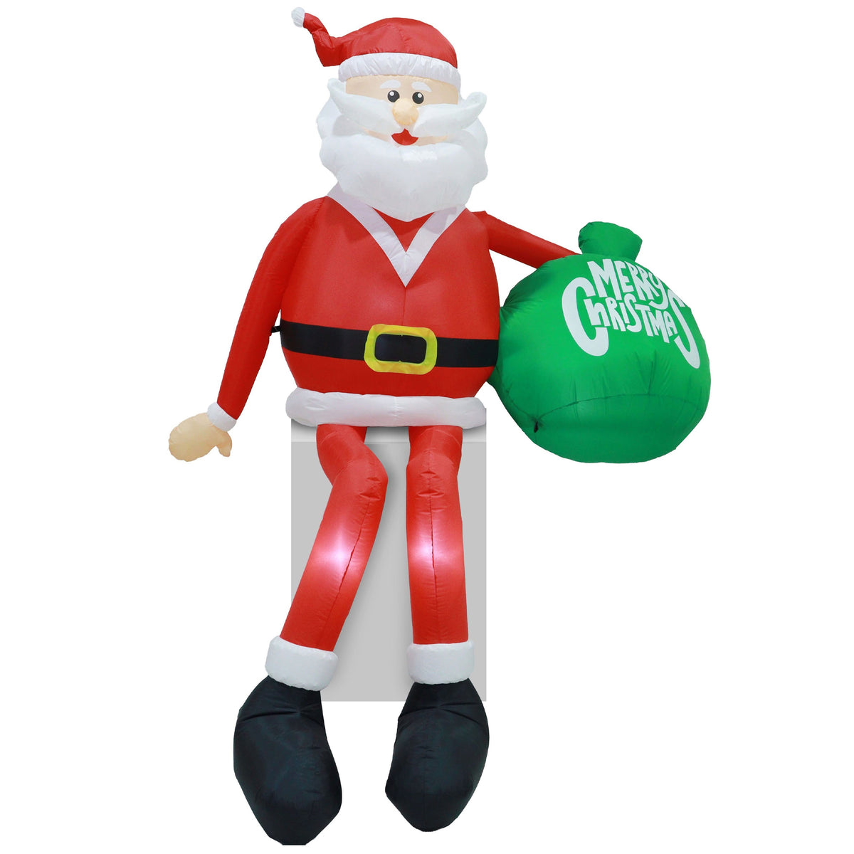 Inflatable Roof Santa with Sack 220cm