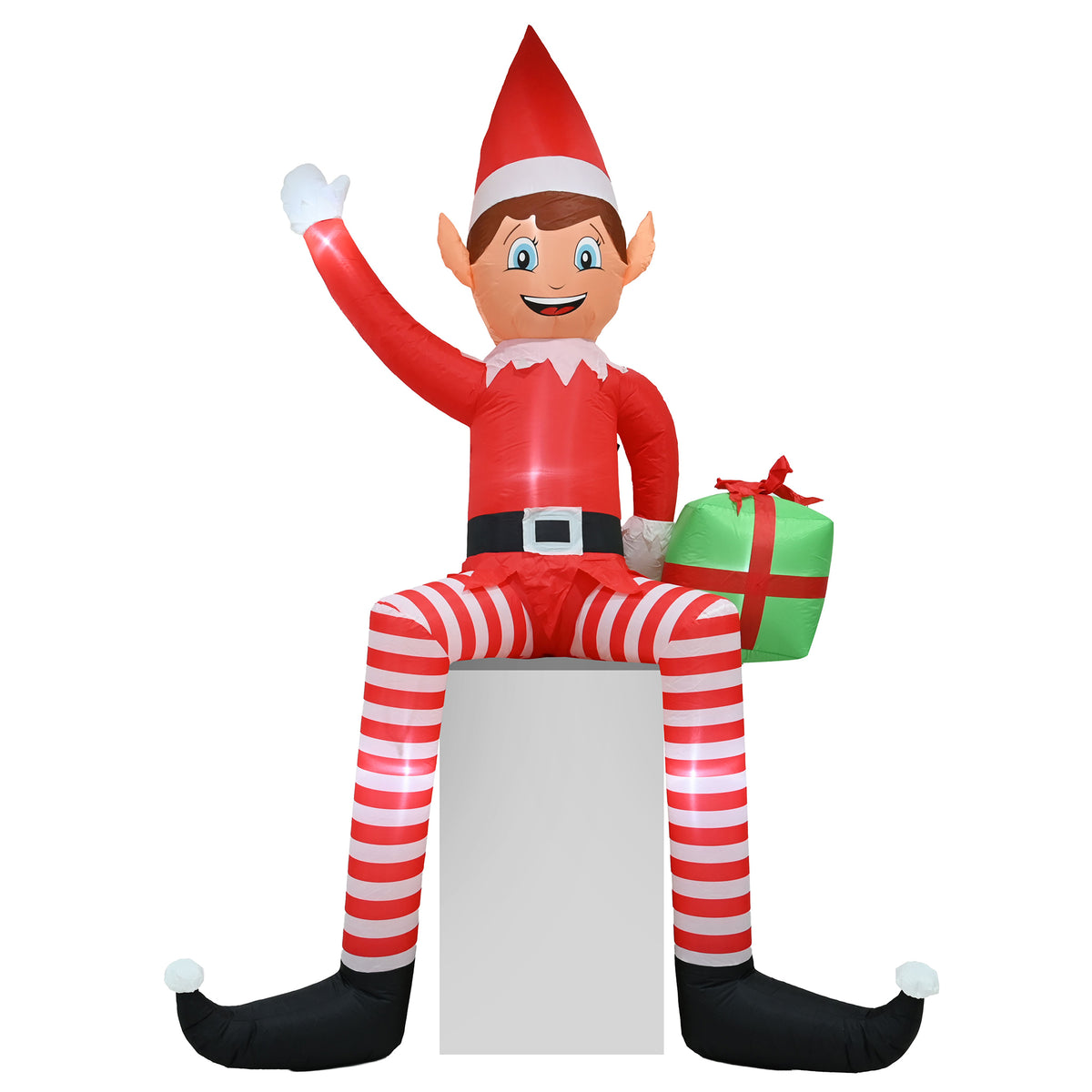 Inflatable Roof Waving Elf 305cm