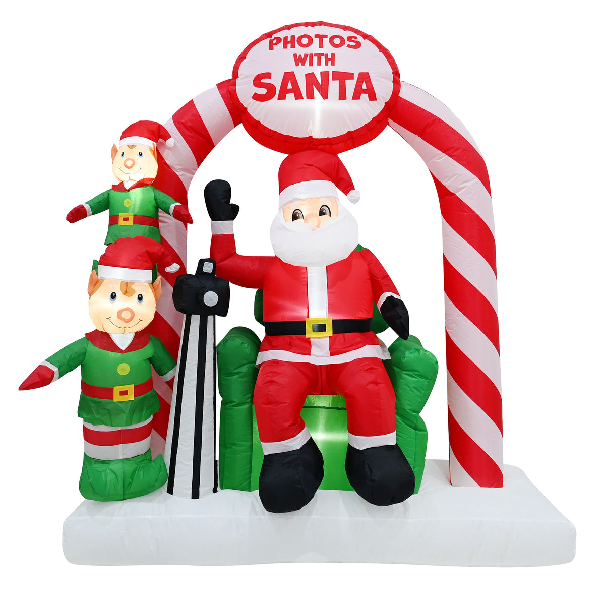 Inflatable Santa Photo Booth Camera Flash 180cm