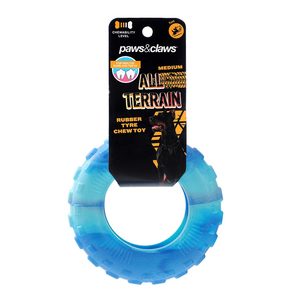 All Terrain Rubber Tyre Chew Toy – Medium (15cm)
