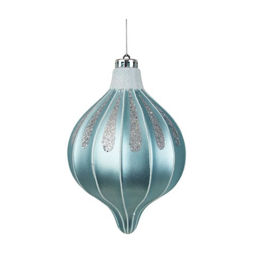 Artic Blue Finial With Silver and White Finish