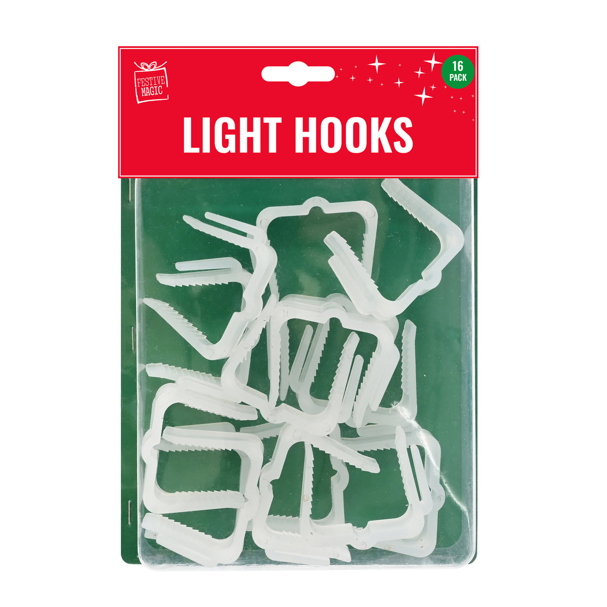 Balcony/Fence Light Hooks 16pk Black/White Assorted