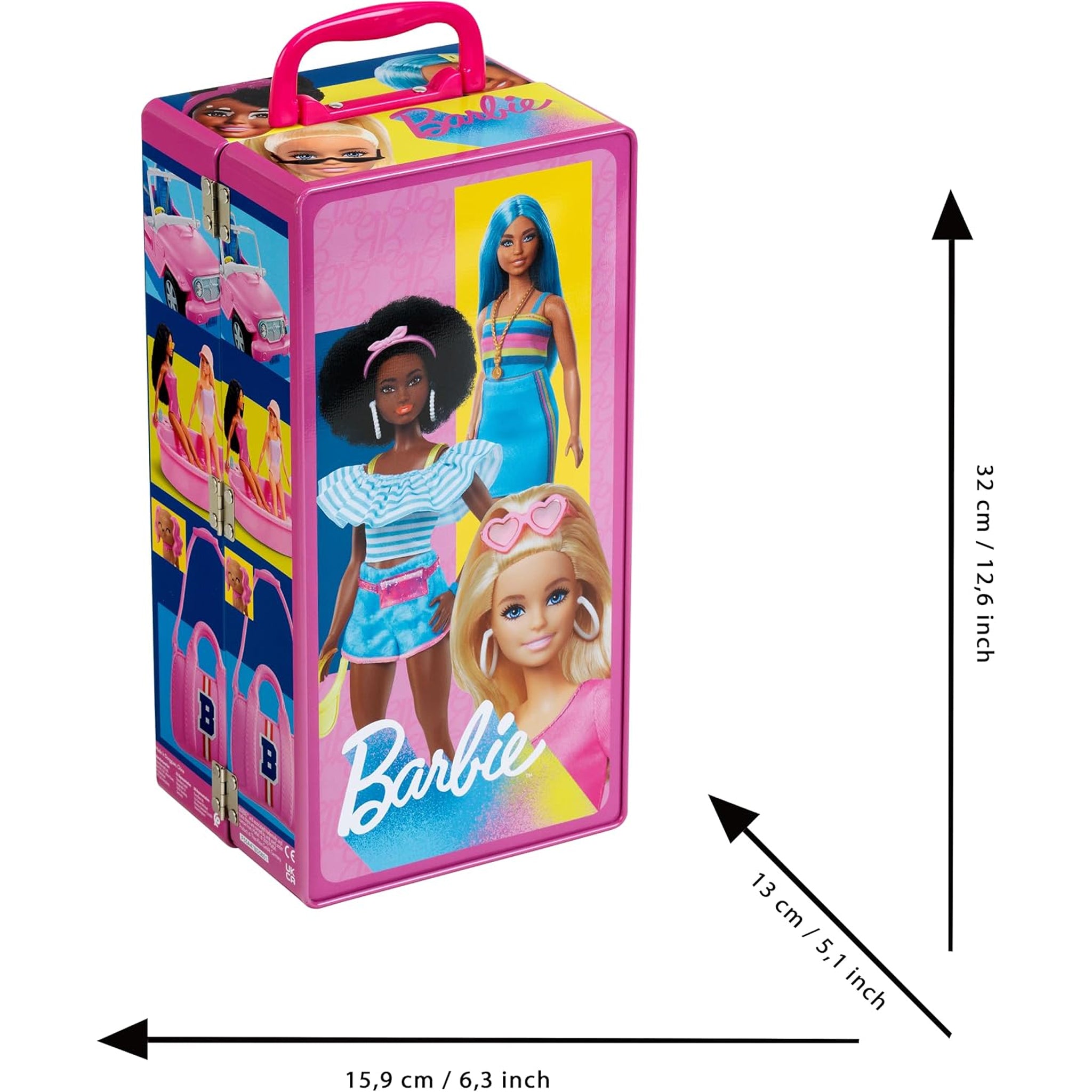 Barbie Wardrobe Tin Carry Case