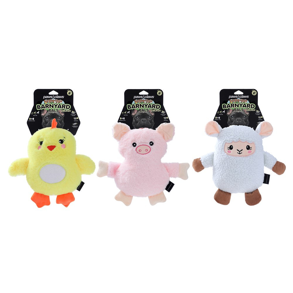 Barnyard Pals Plush Dog Toy - Assorted