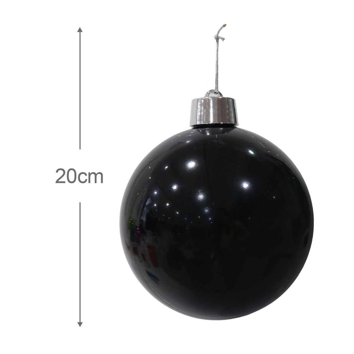 Bauble Glossy Black 20cm