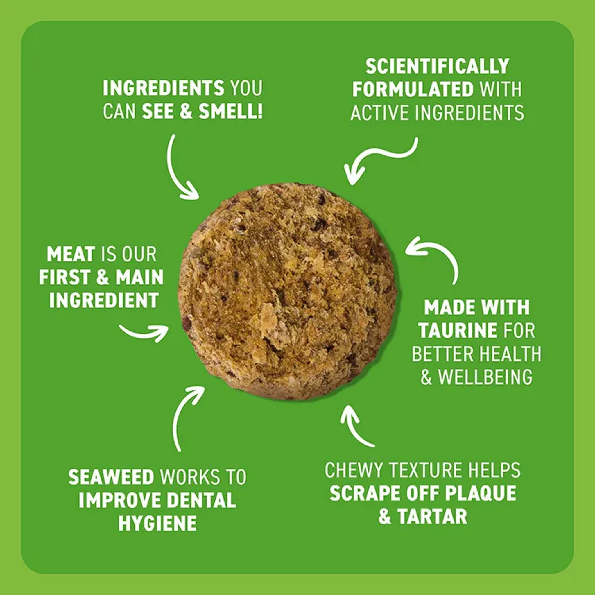 Bell & Bone Dental Bites for Cats – Chicken, Salmon & Tuna