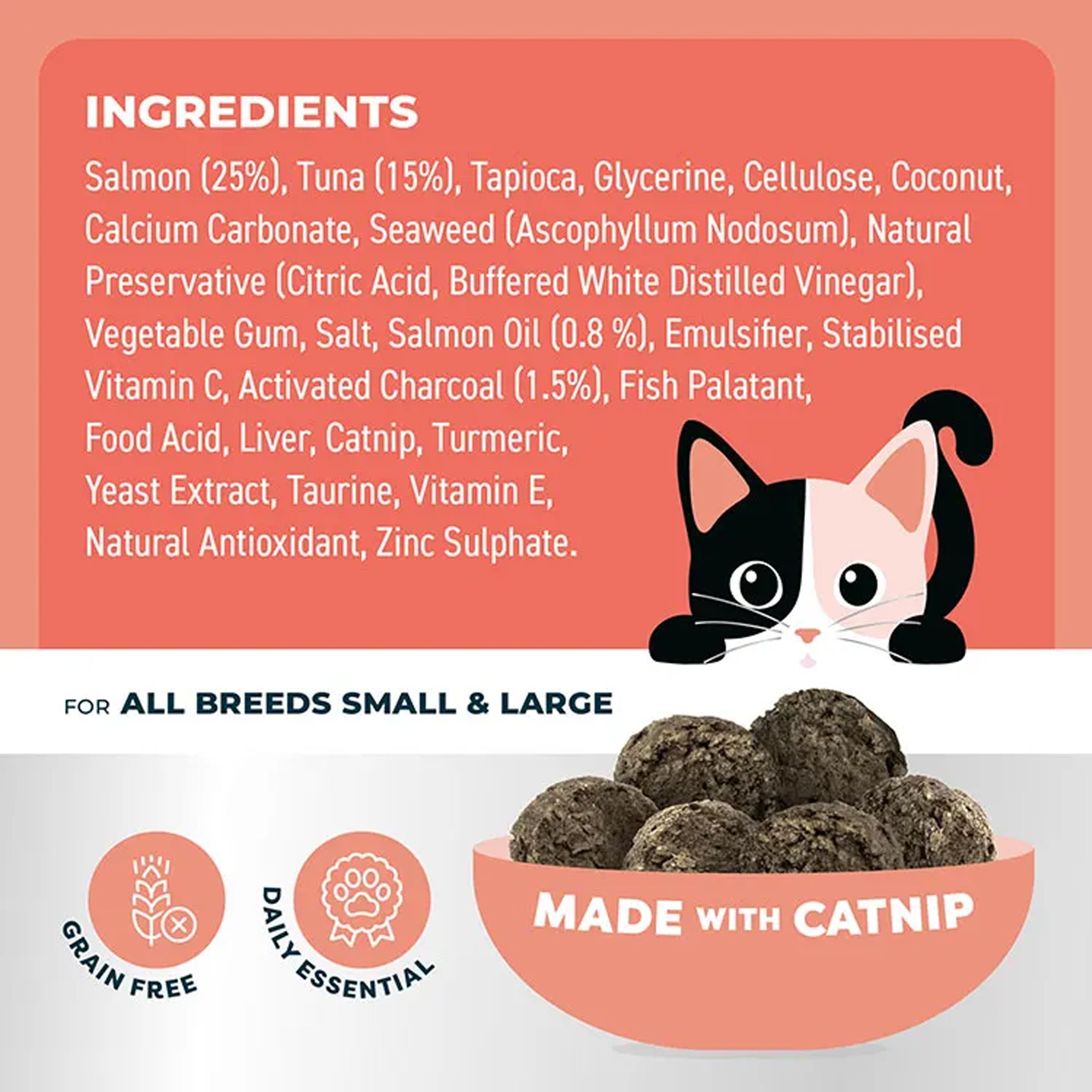 Bell & Bone Dental Bites for Cats – Chicken, Salmon & Tuna
