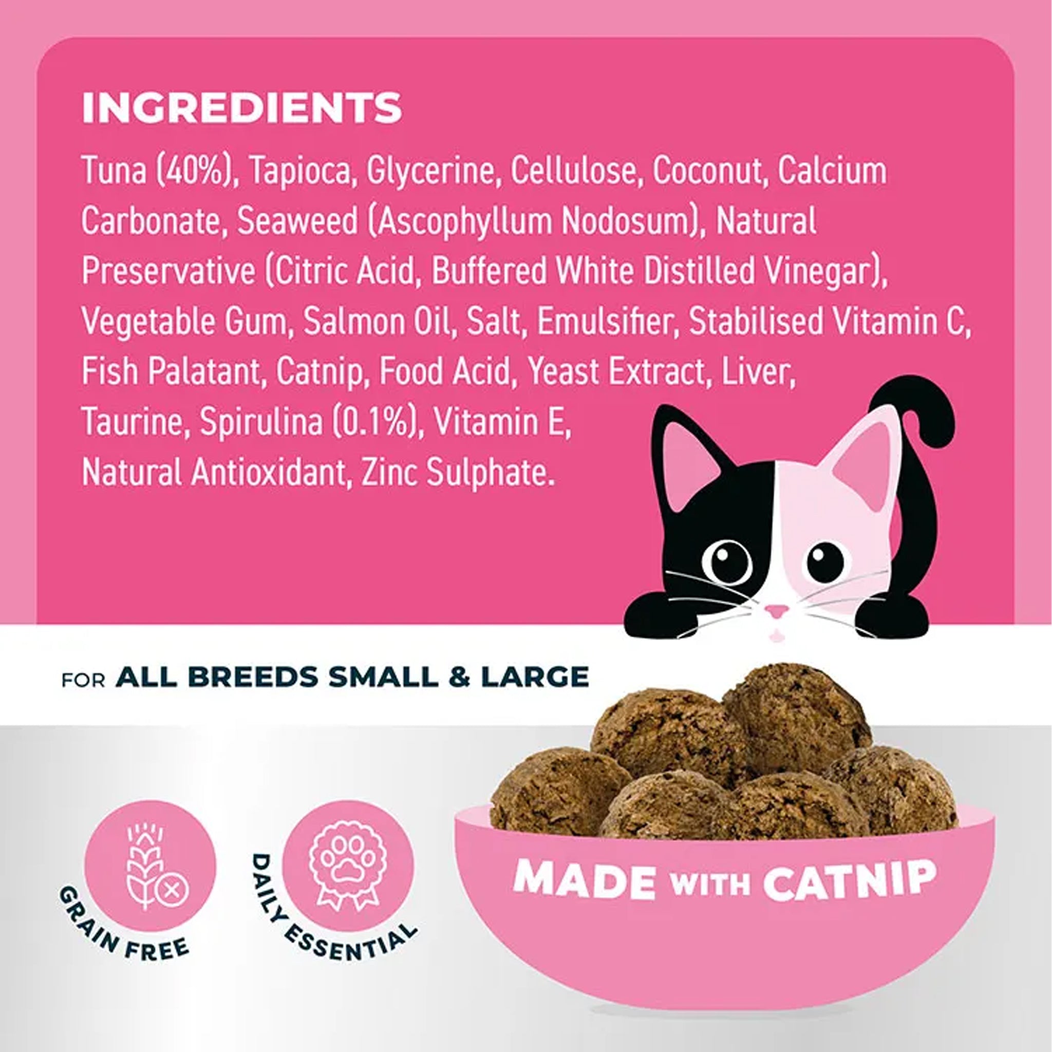 Bell & Bone Dental Bites for Cats – Chicken, Salmon & Tuna