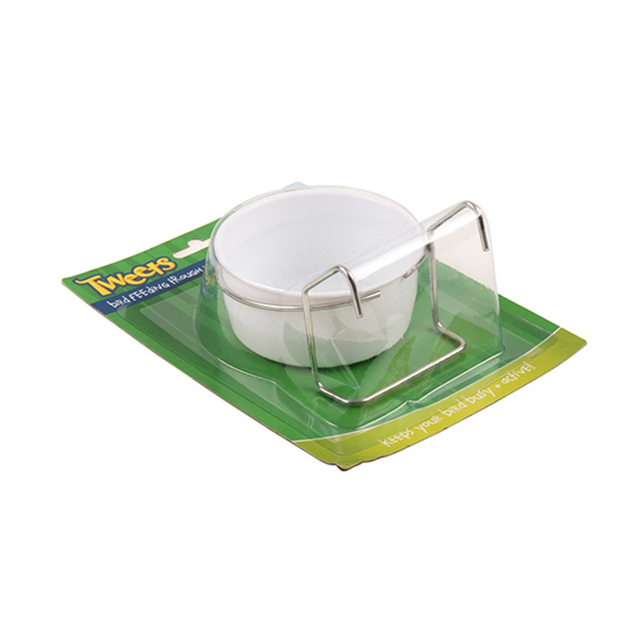 Bird Feeding Trough w Holder 11x9.5x6.5cm