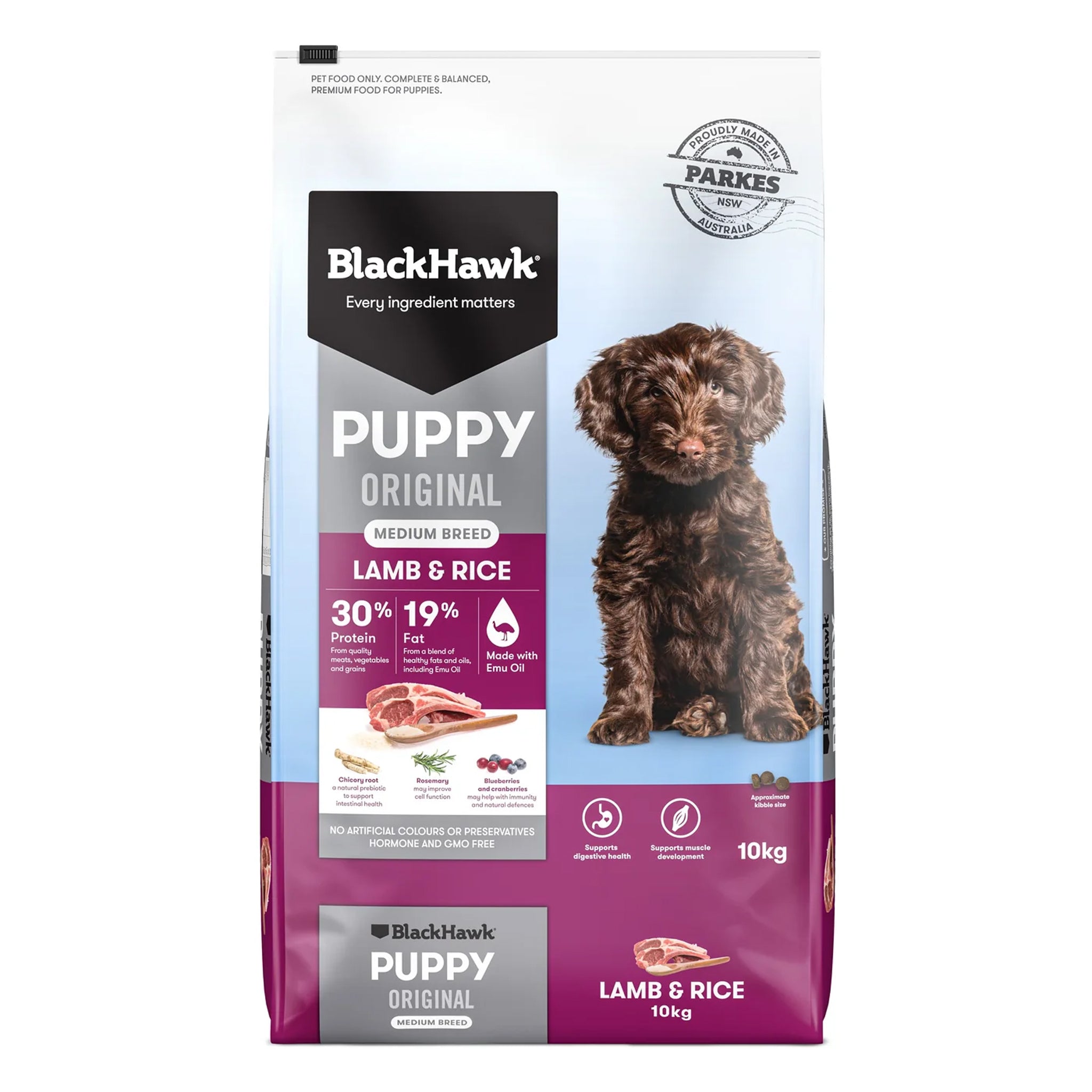 Black Hawk Puppy Medium Breed Lamb and Rice Dry Dog Food