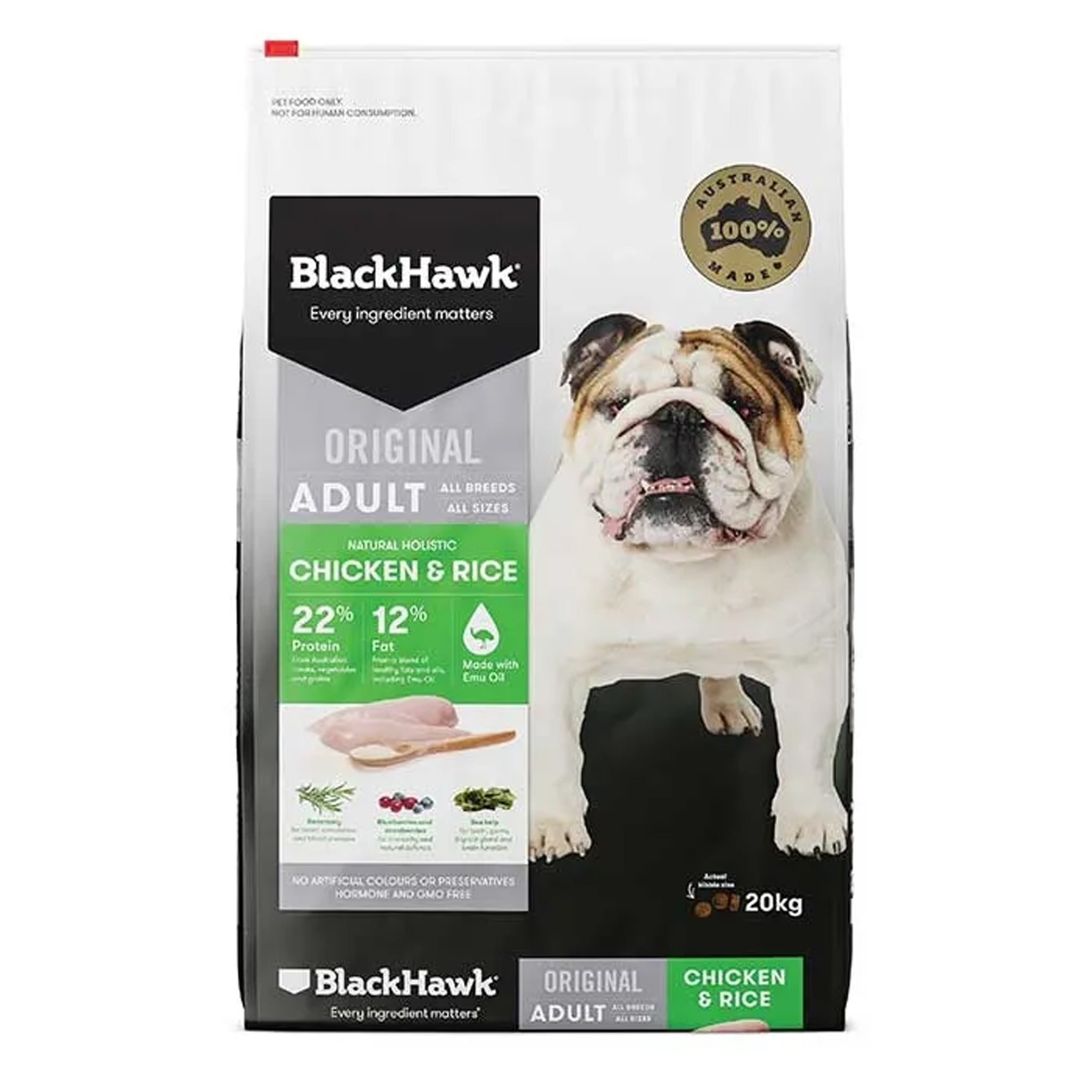 Black Hawk Adult Chicken & Rice Dry Dog Food