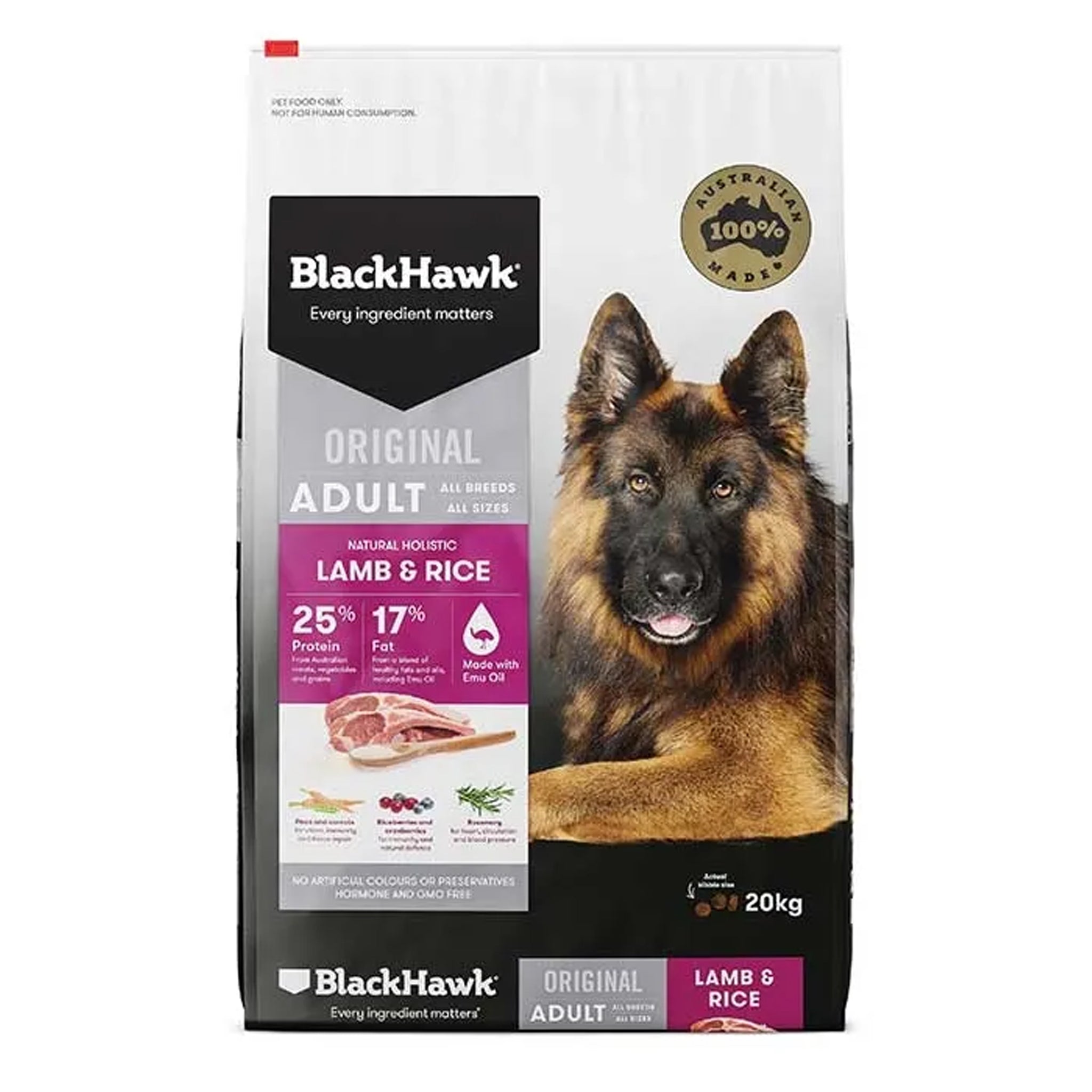 Black Hawk Adult Lamb & Rice Dry Dog Food