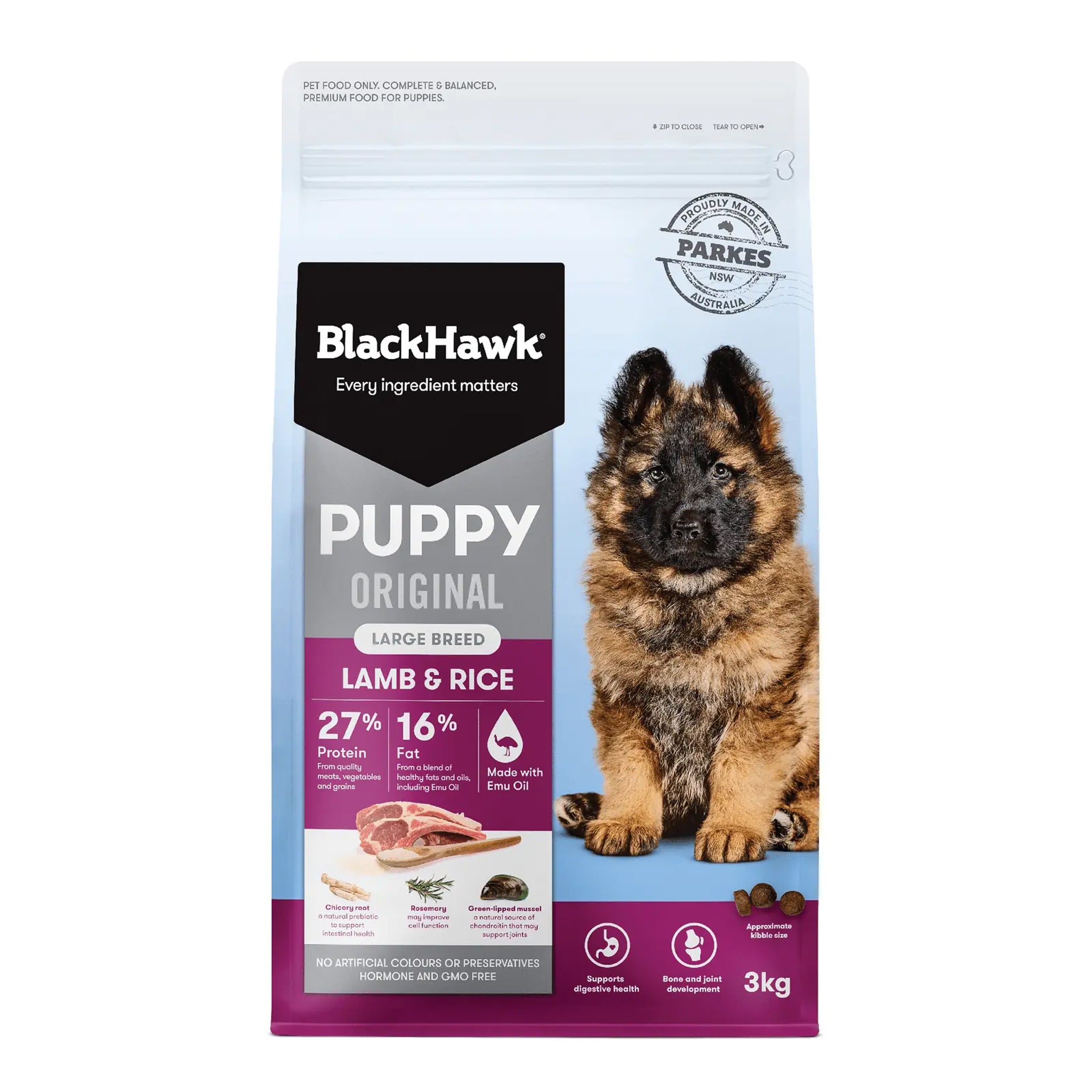 Black Hawk Puppy Large Breed Lamb and Rice Dry Dog Food