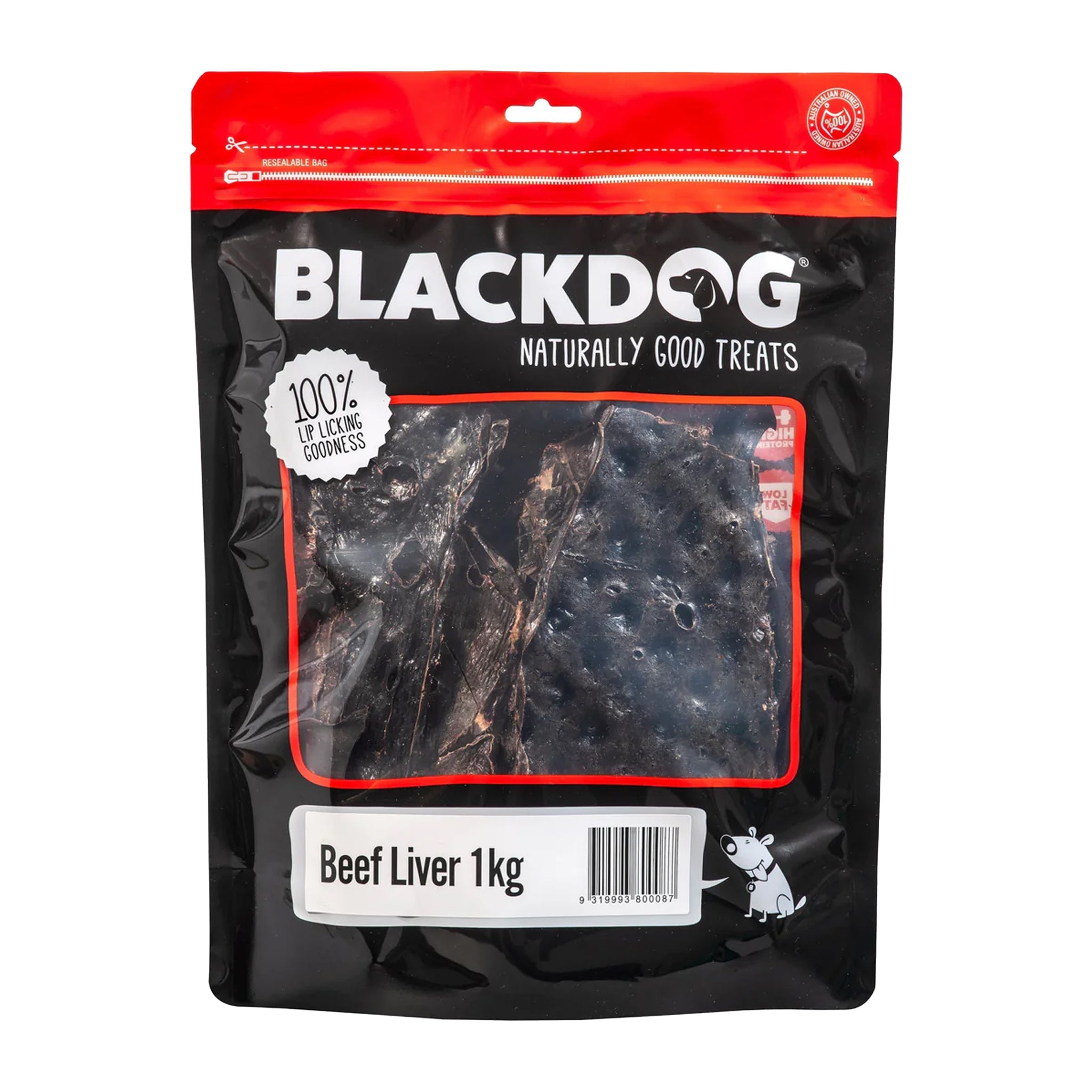Blackdog Beef Liver Dog Treats 1kg