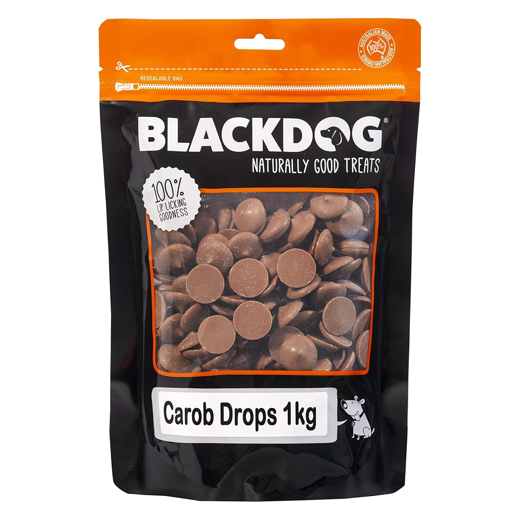 Blackdog Carob Buttons Dog Treats 1kg