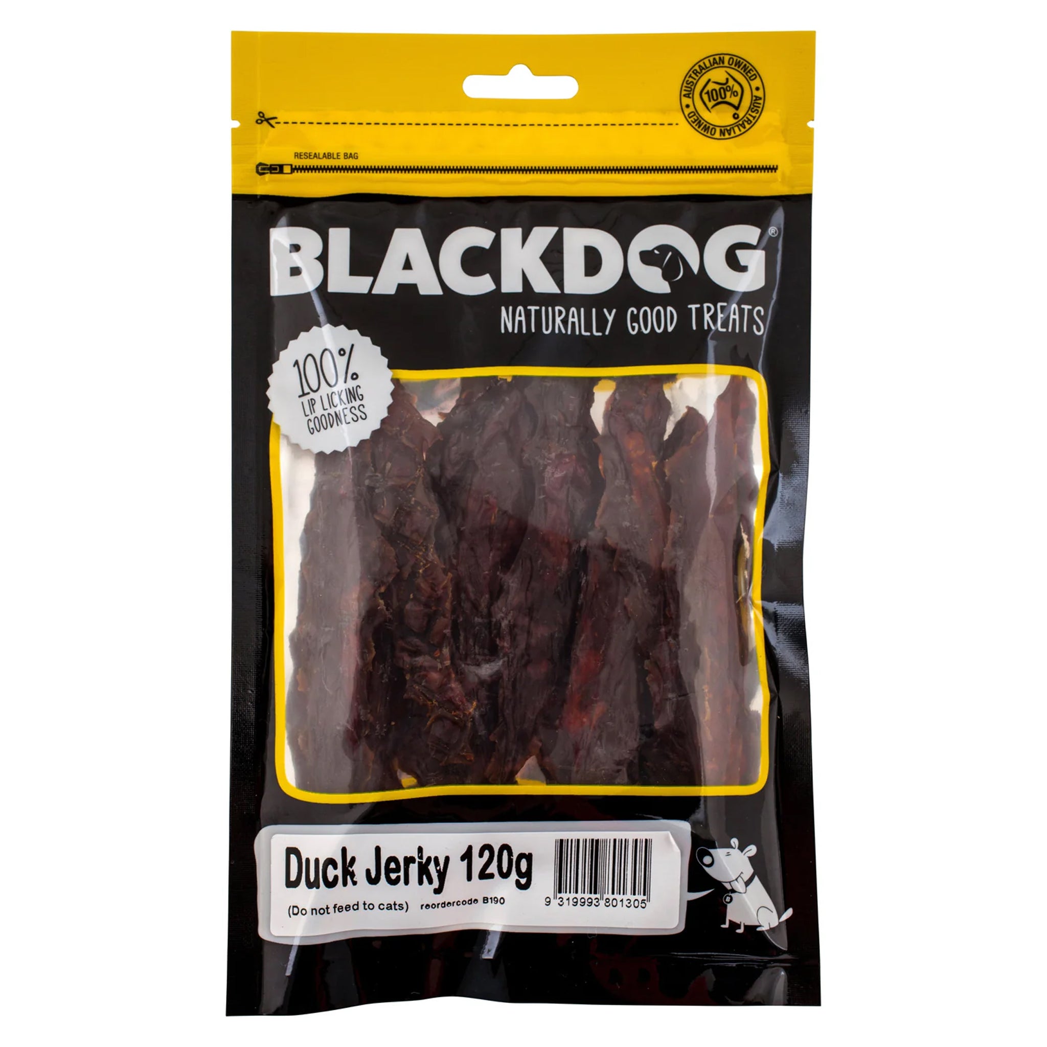 Blackdog Duck Jerky Dog Treats 120g