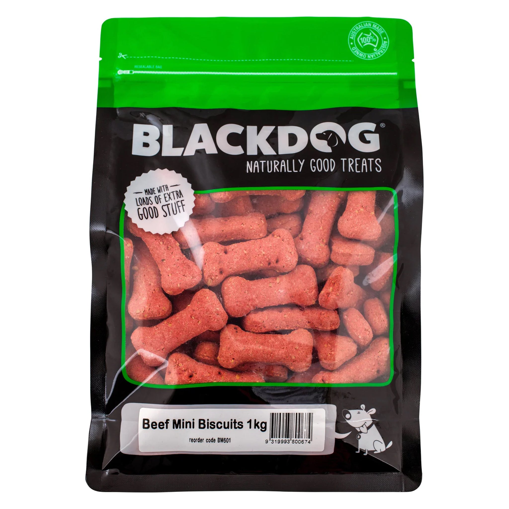 Blackdog Mini Beef Biscuits Dog Treats 1kg